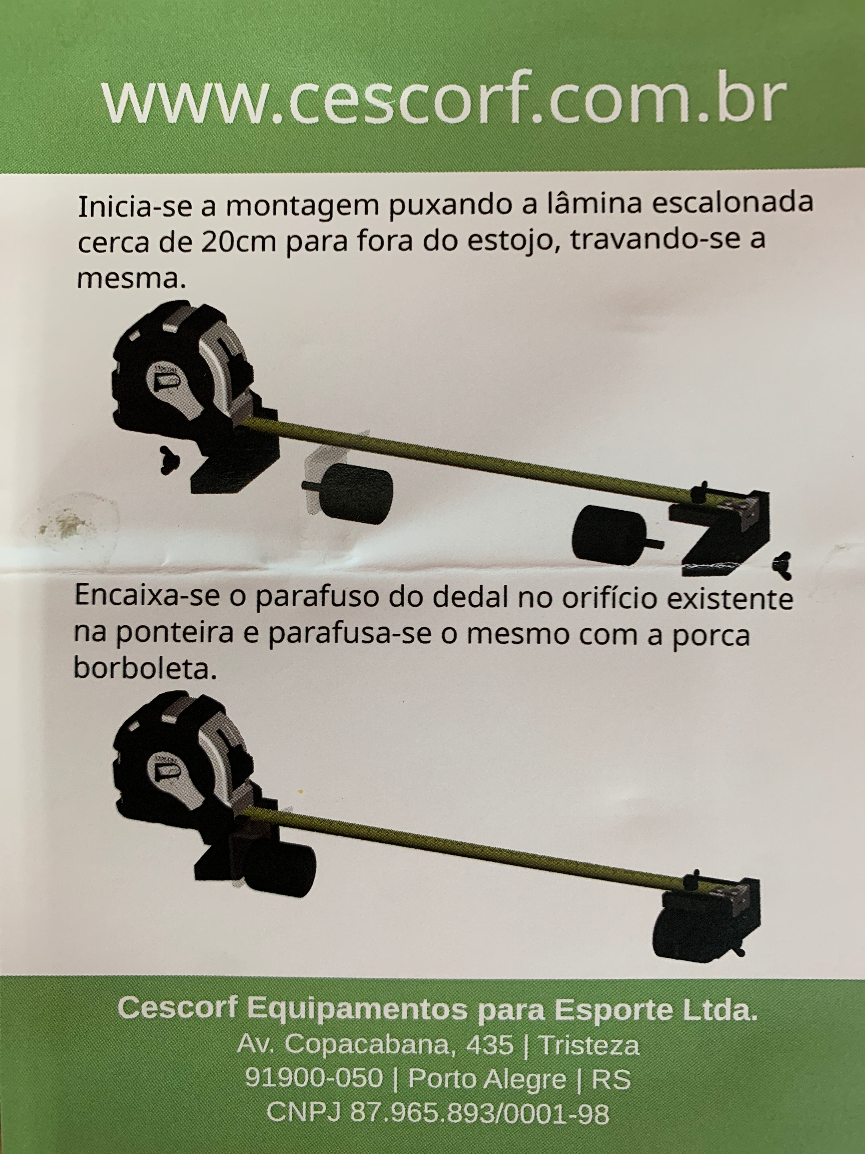 Cescorf Segmómetro Flexible con Adaptadores para Envergadura de Brazos