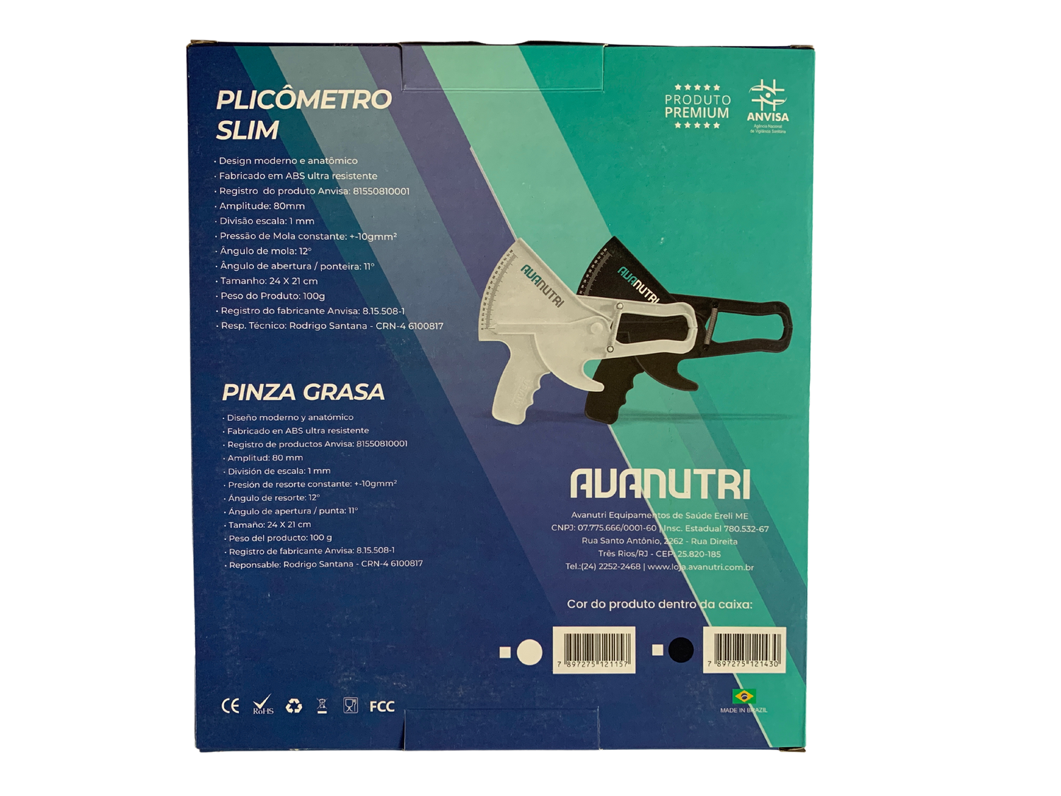 Plicómetro Avanutri