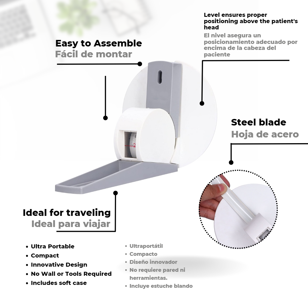 AnthroFlex Wall Stadiometer w/ Wall Plate