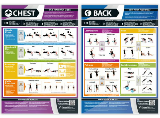 Set de pósteres de Ejercicio