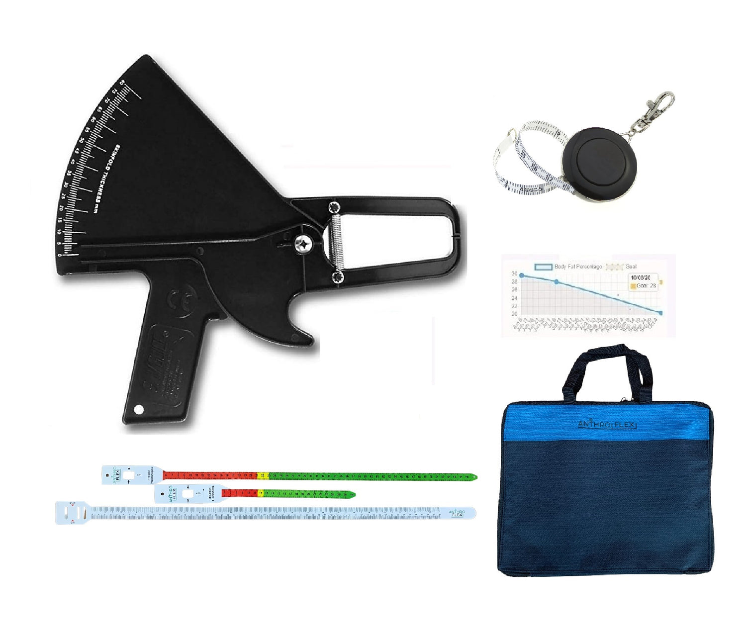 AnthroFlex Skinfold Caliper Nutritionist Kit