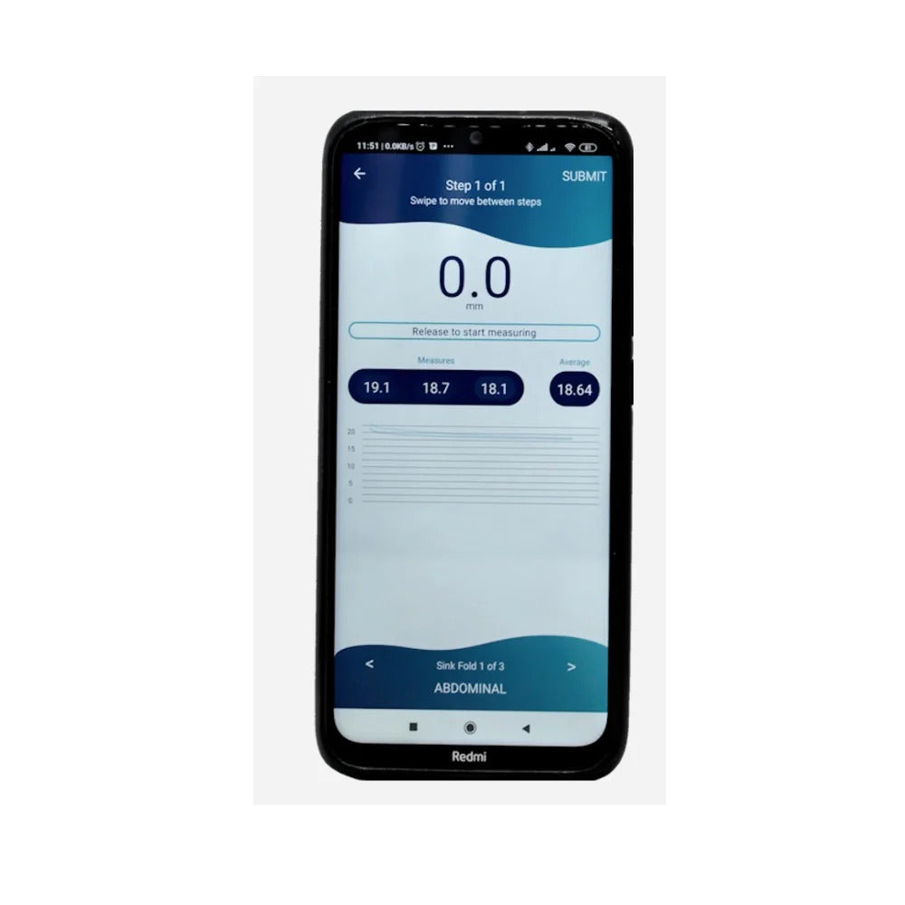 Lipowise Light Digital Skinfold Caliper w/ Bluetooth