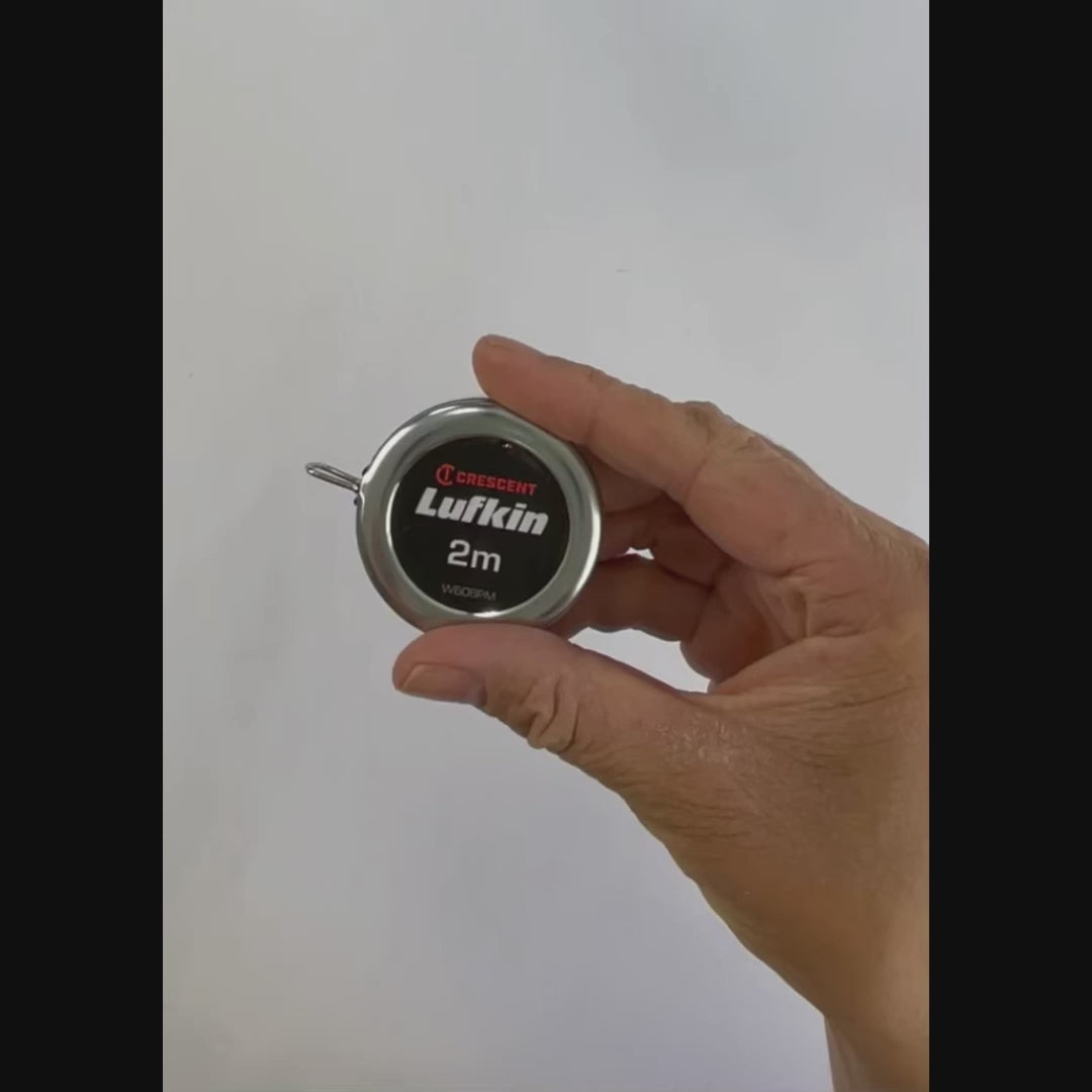 CRESCENT Lufkin W606PM Executive Pocket Tape Measure, 2 m L x 6 mm