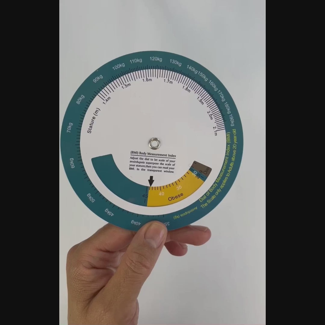 Rueda de IMC - Regla calculadora de IMC