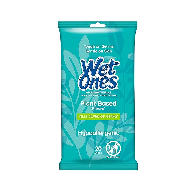 Antibacterial, Hypoallergenic Wipes (pack of 20)