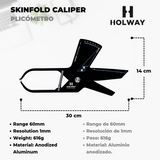 Holway Professional Skinfold Caliper w/ Case