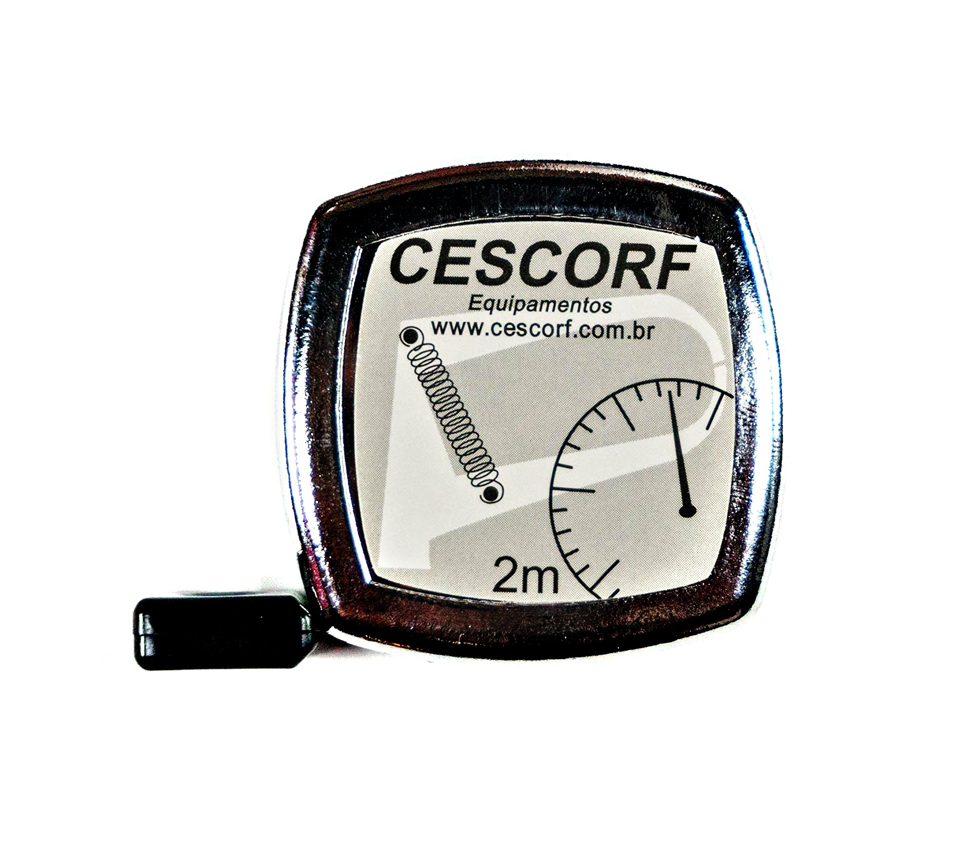 Cescorf Anthropometric Tape Measure with Flat Flexible Steel Blade for Body Circumference Measurements, 6mm x 2M, Metric, with Blank Space Before